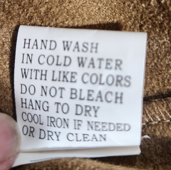 Vest, ultrasuede, with fringe. small - Picture 4 of 4